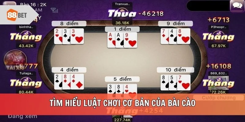 Tìm hiểu luật chơi cơ bản của bài Cào